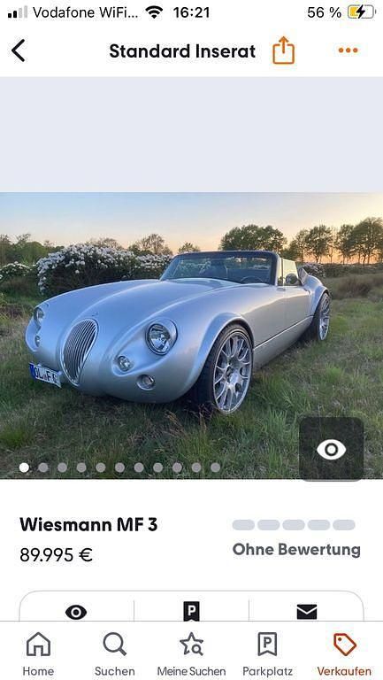 Silber Gebraucht 2003 Wiesmann MF 3 Cabrio | 64.995 € - Bild 1/4