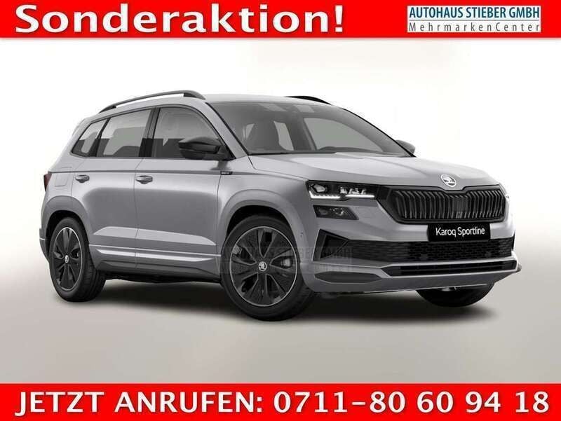 Silber Neu 2025 Skoda Karoq SportLine SUV | 33.993 € (Fairer Preis) - Bild 1/3
