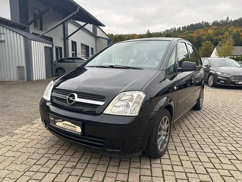 Schwarz Gebraucht 2005 Opel Meriva Edition Van / Kleinbus | 1.749 € (Etwas zu teuer) - Bild 1/4