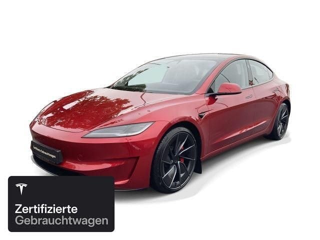 Rot Gebraucht 2024 Tesla Model 3 Performance Limousine | 49.300 € (Fairer Preis) - Bild 1/4