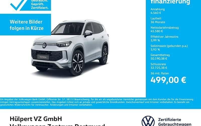 Silber Gebraucht 2025 VW Tayron Life SUV | 50.140 € (Superpreis) - Bild 1/4