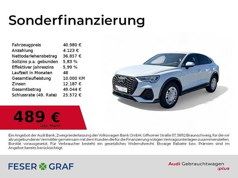Gletscherweiß Gebraucht 2024 Audi Q3 Sportback S-Line SUV | 40.980 € (Fairer Preis) - Bild 1/4