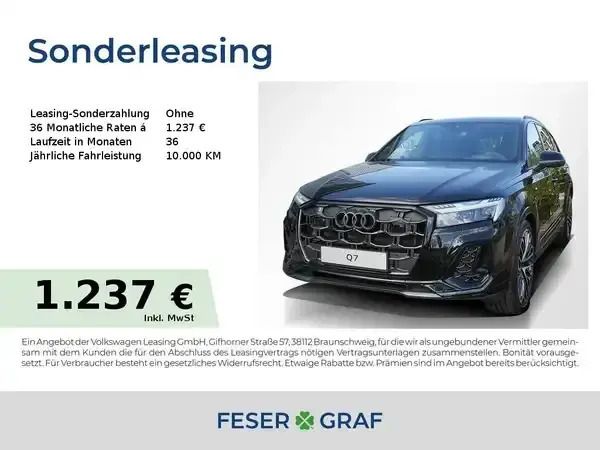Mythosschwarz metallic Neu 2025 Audi Q7 Ambiente SUV | 108.099 € - Bild 1/3
