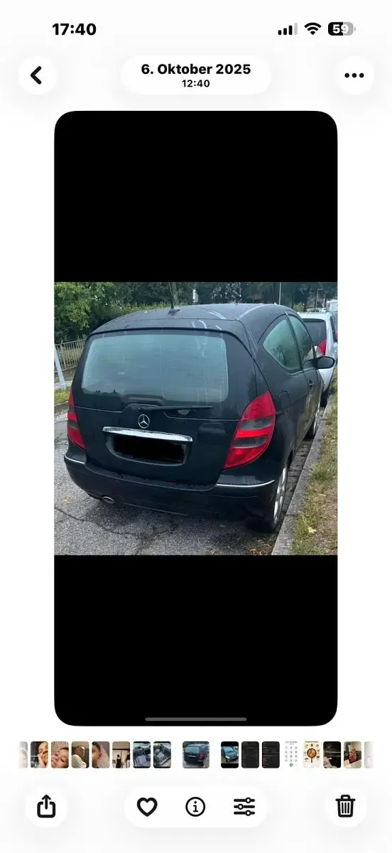 Gebraucht Mercedes A180 80 PS (58 kW) 2007 Schwarz Kleinwagen