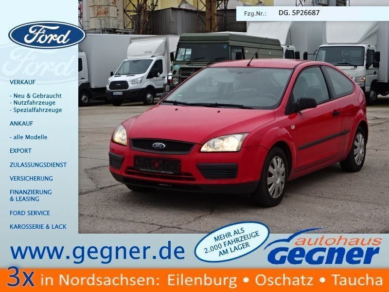 Rot Gebraucht 2005 Ford Focus Trend Limousine | 740 € (Superpreis) - Bild 1/4