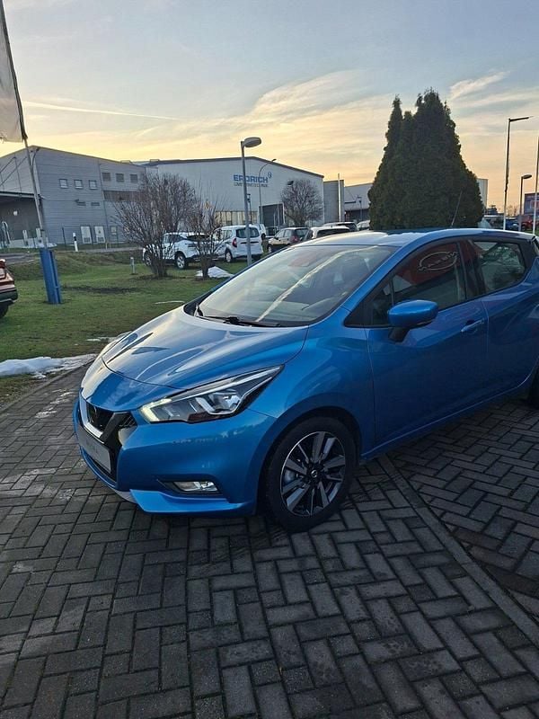 Gebraucht Nissan Micra Acenta 71 PS (52 kW) 2017 Blau Kleinwagen