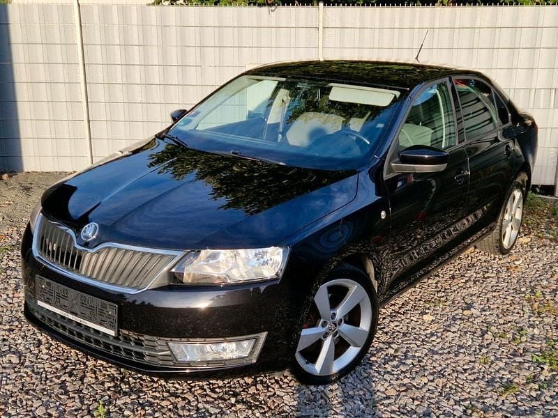 Schwarz Gebraucht 2013 Skoda Rapid Elegance Limousine | 6.590 € (Fairer Preis) - Bild 1/4