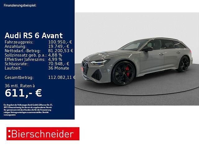 Grau Gebraucht 2023 Audi RS6 Comfort Kombi | 100.950 € (Fairer Preis) - Bild 1/3