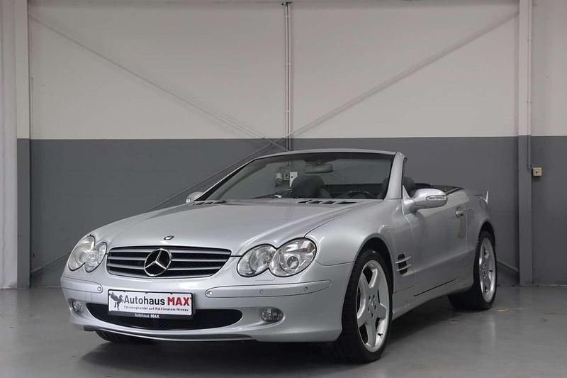 Brillantsilber metalliclack Gebraucht 2002 Mercedes SL500 AMG Cabrio | 17.490 € (Guter Preis) - Bild 1/4