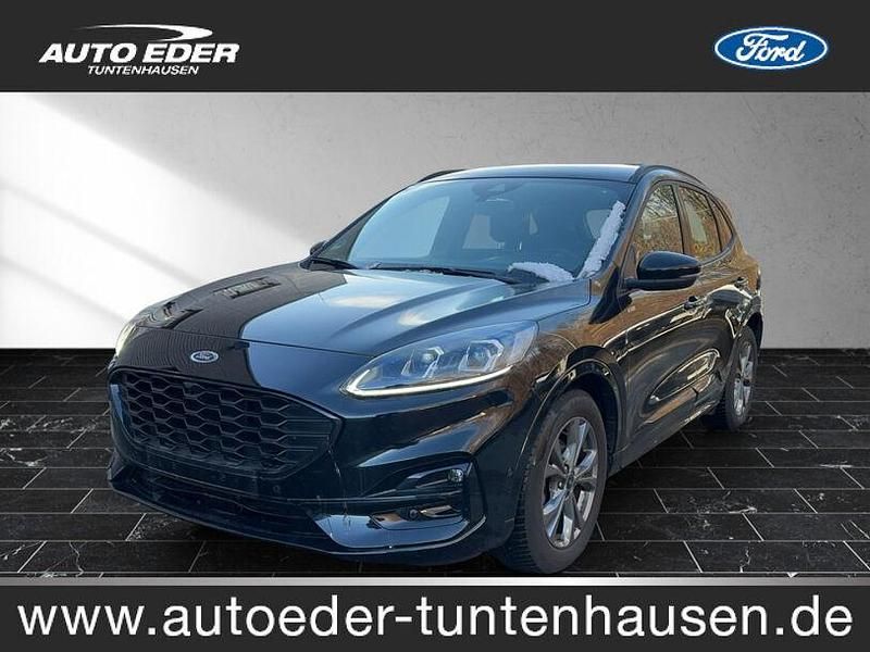 Obsidianschwarz (metallic) Gebraucht 2023 Ford Kuga ST-Line SUV | 32.400 € (Teuer) - Bild 1/4