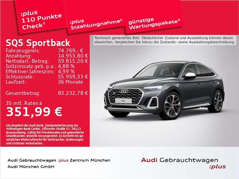 Daytonagrau perleffekt Gebraucht 2024 Audi SQ5 SUV | 74.769 € - Bild 1/2