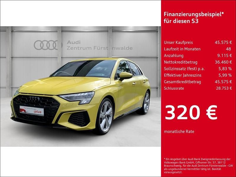 Gelb Gebraucht 2024 Audi S3 Ambiente Limousine | 45.575 € (Etwas zu teuer) - Bild 1/4