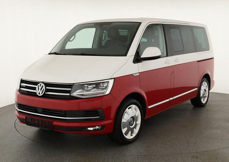 Candyweiss kirschrot Gebraucht 2019 VW T6.1 Highline Van | 43.495 € (Superpreis) - Bild 1/4