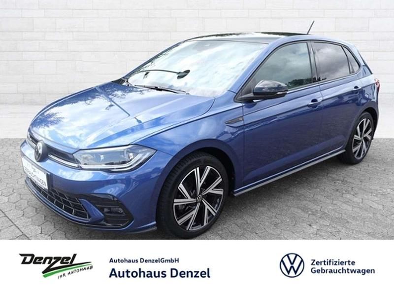 Reef blue metallic Gebraucht 2024 VW Polo R-line Limousine | 23.990 € (Fairer Preis) - Bild 1/4