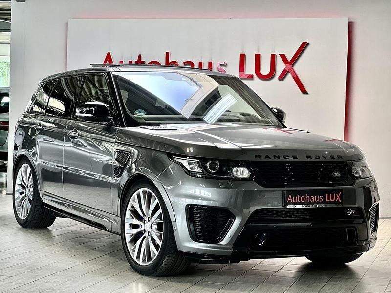 Grau Gebraucht 2018 Land Rover Range Rover Sport SVR SUV | 53.990 € (Superpreis) - Bild 1/4