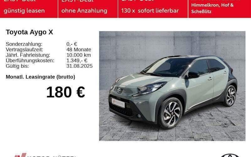 Grün Neu 2025 Toyota Aygo Play Kleinwagen | 21.190 € - Bild 1/4