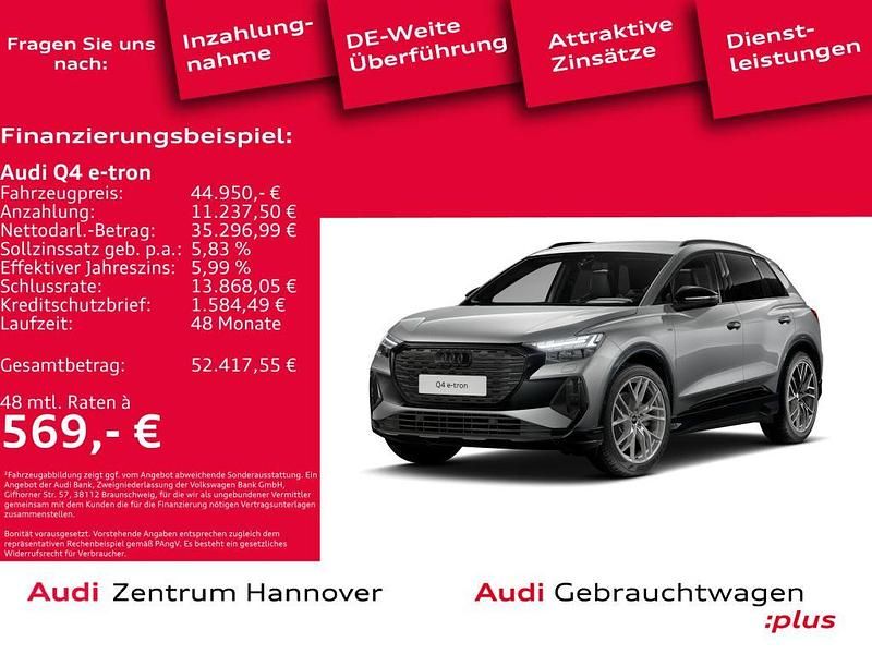 2l taifungrau metallic (metallic) Gebraucht 2025 Audi e-tron S-Line SUV | 44.950 € (Teuer) - Bild 1/4