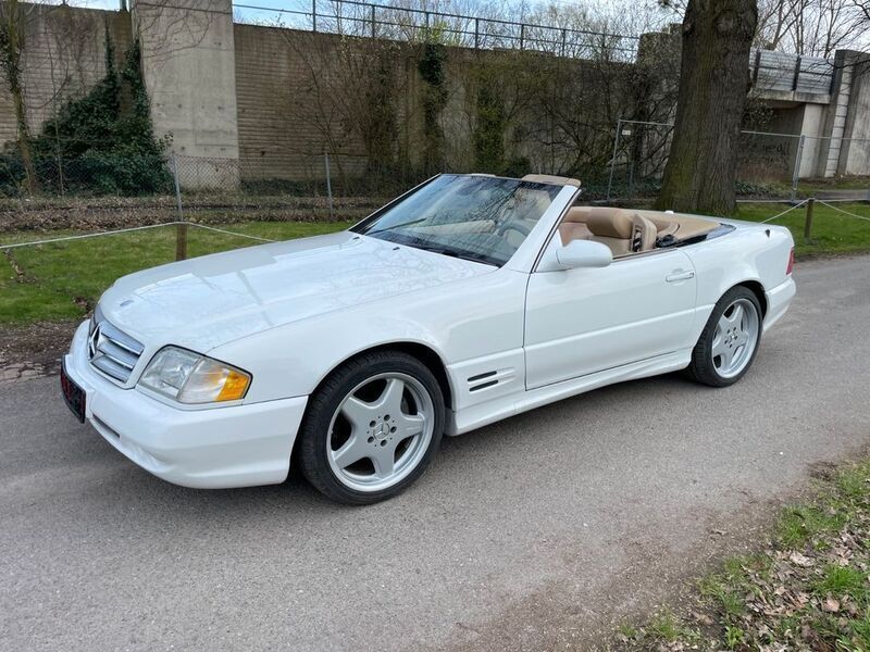 Weiß Gebraucht 2001 Mercedes SL500 AMG Cabrio | 18.500 € (Teuer) - Bild 1/4