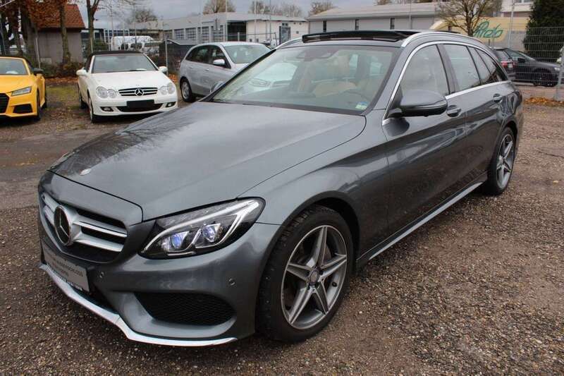 Selenitgrau metalliclack Gebraucht 2016 Mercedes C400 Exclusive Kombi | 20.595 € (Fairer Preis) - Bild 1/4