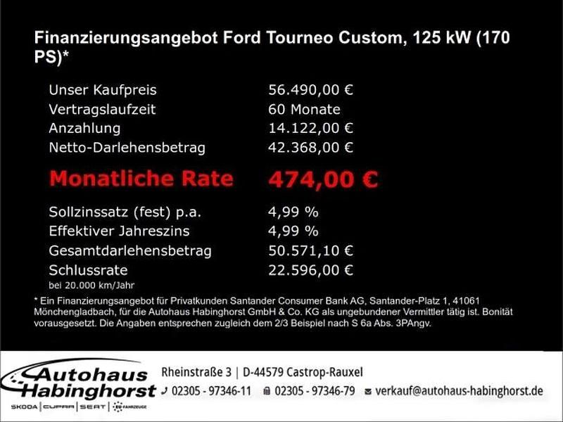 Neu Ford Tourneo Custom Titanium X 2025 Grau Van