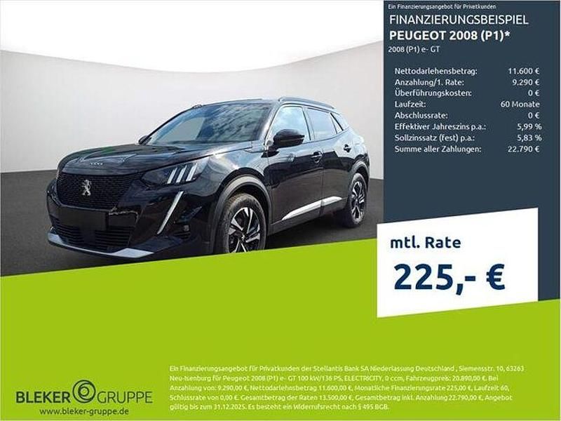 Schwarz Gebraucht 2022 Peugeot e-2008 GT SUV | 20.890 € (Fairer Preis) - Bild 1/3