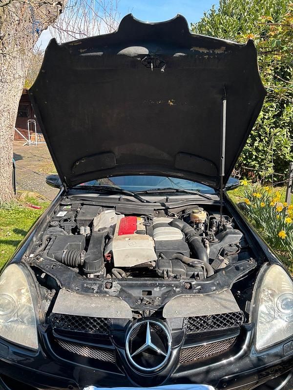 Gebraucht Mercedes SLK200 163 PS (119 kW) 2003 Schwarz Cabrio