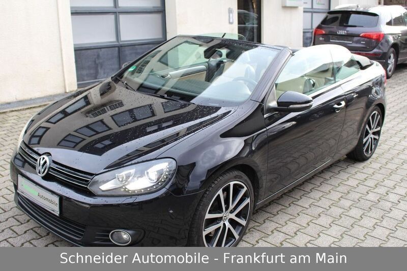 Deep black perleffekt (metallic) Gebraucht 2014 VW Golf Cabriolet Cabrio | 7.950 € (Guter Preis) - Bild 1/4