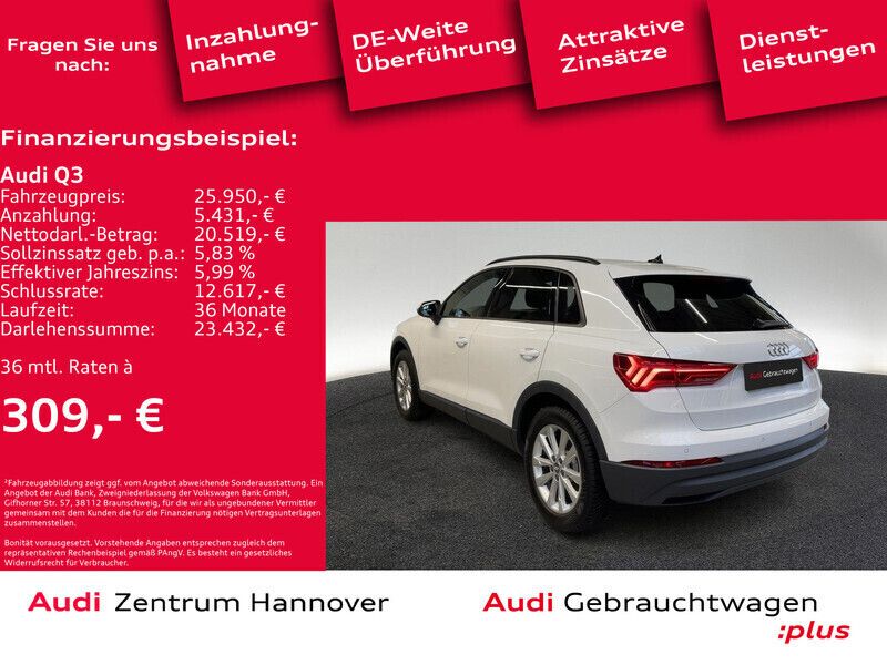 Gebraucht Audi Q3 Design 150 PS (110 kW) 2020 Ibisweiß SUV