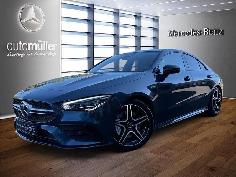 Blau Gebraucht 2023 Mercedes CLA35 AMG AMG Limousine | 47.170 € (Fairer Preis) - Bild 1/3
