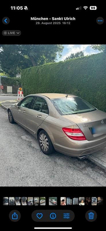 Second-hand Mercedes C280 231 CP (169 kW) 2007 Auriu Berlinǎ