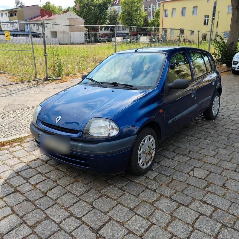 Blau Gebraucht 2000 Renault Clio II Kleinwagen | 890 € (Guter Preis) - Bild 1/4