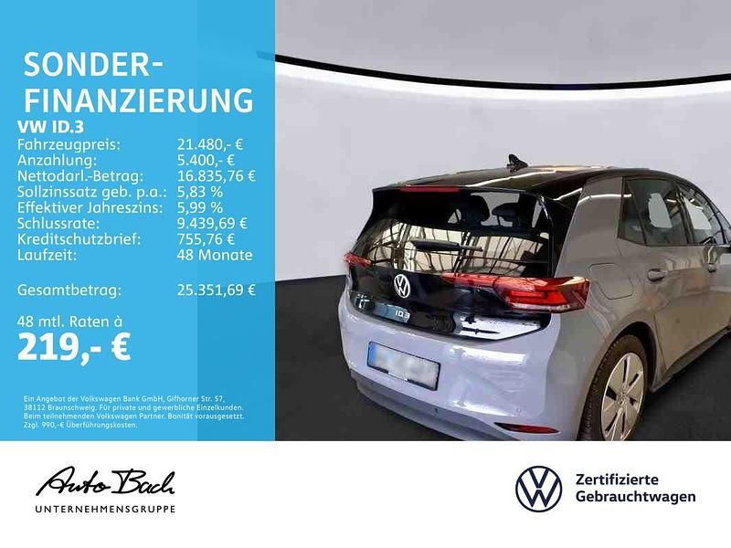 Gebraucht VW ID.3 Pro Performance 150 kW (204 PS) 2023 Mondsteingrau/schwarz Kleinwagen