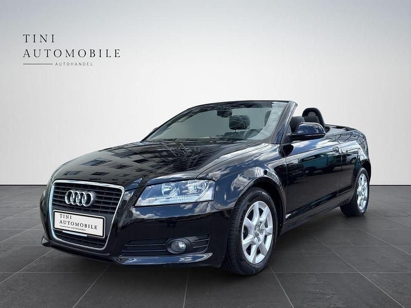 Brillantschwarz Gebraucht 2009 Audi A3 Cabriolet Attraction Cabrio | 6.999 € (Superpreis) - Bild 1/4