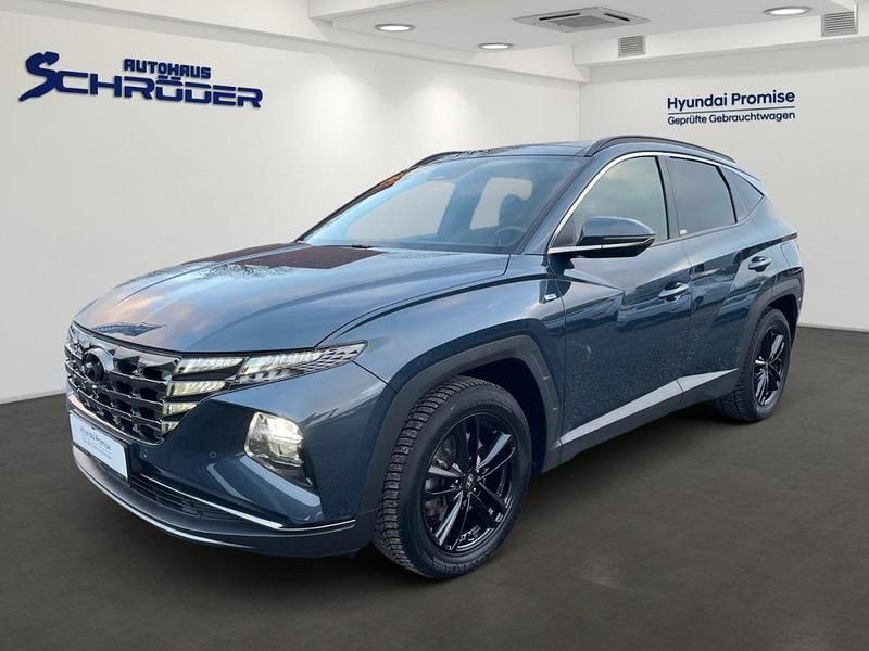Blau Gebraucht 2021 Hyundai Tucson Prime SUV | 28.990 € (Teuer) - Bild 1/4
