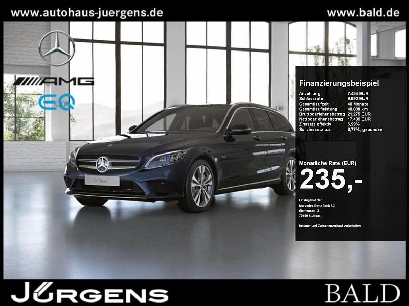 Cavansitblau metallic Gebraucht 2021 Mercedes C300e Avantgarde Kombi | 24.980 € (Superpreis) - Bild 1/4