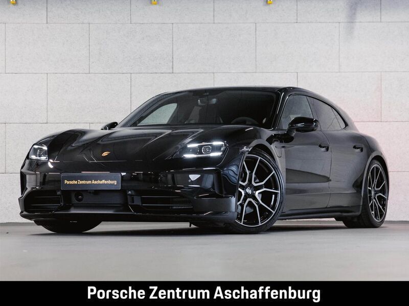 Tiefschwarzmetallic Gebraucht 2024 Porsche Taycan Sport Turismo Limousine | 105.888 € - Bild 1/4