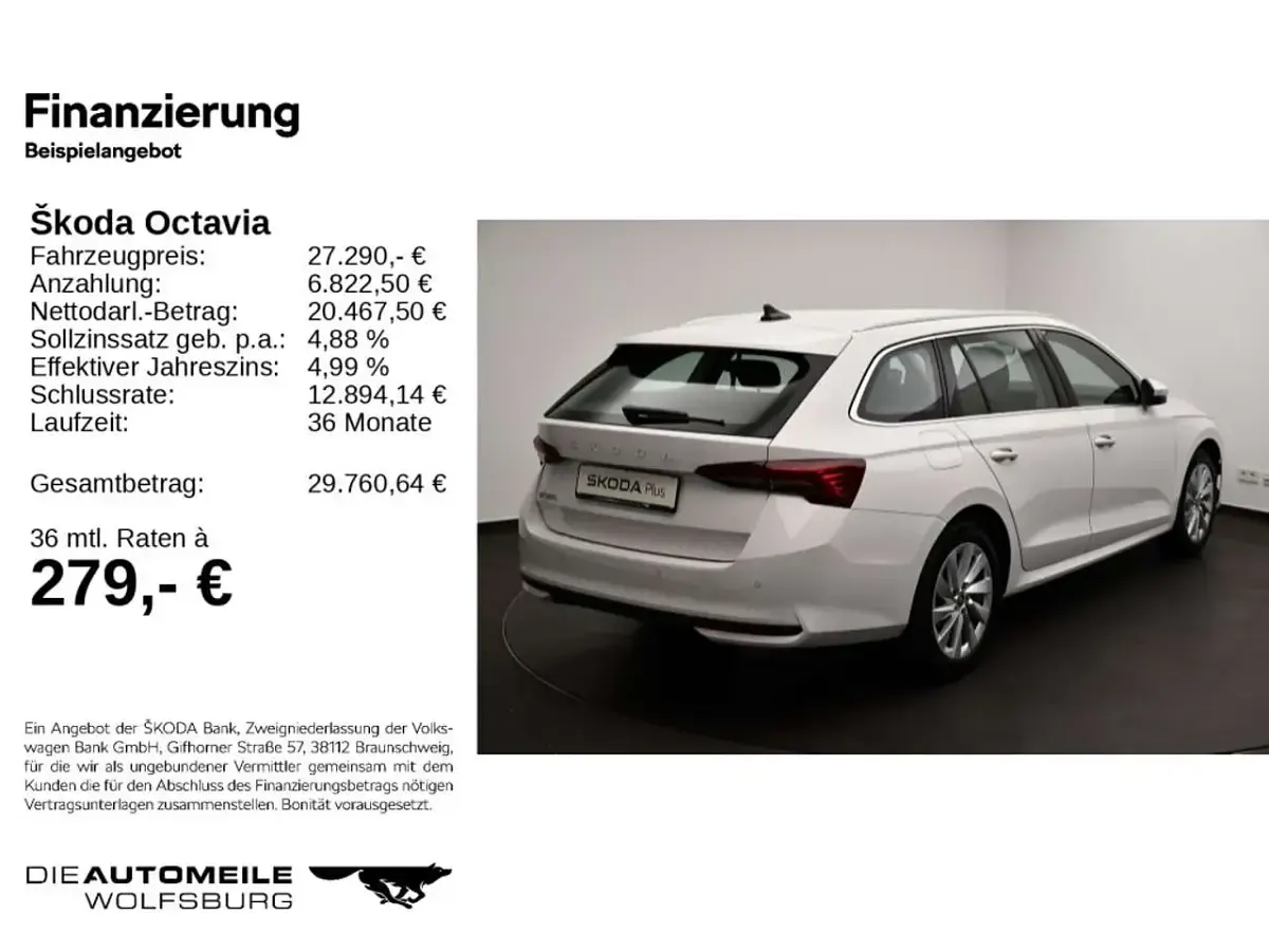 Gebraucht Skoda Octavia Selection 116 PS (85 kW) 2025 Candyweiss Kombi