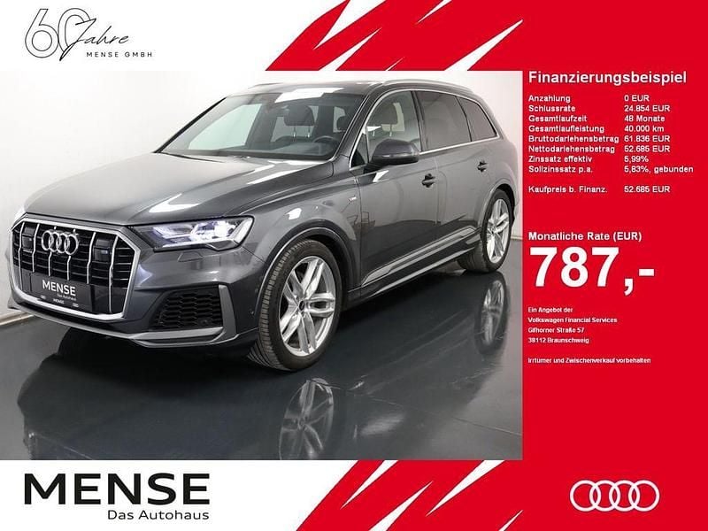 Daytonagrau perleffekt Gebraucht 2022 Audi Q7 S-Line SUV | 52.685 € (Superpreis) - Bild 1/4