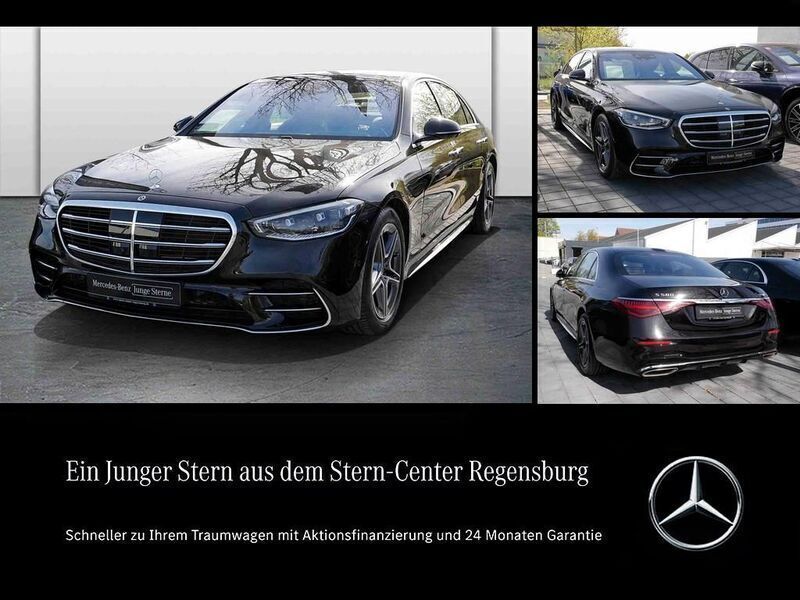 Metalliclack obsidianschwarz Gebraucht 2024 Mercedes S580 AMG Limousine | 105.900 € - Bild 1/4