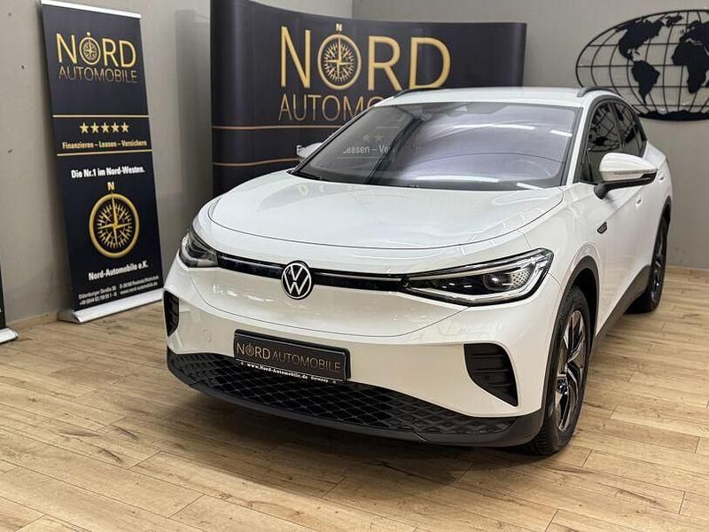Gletscherweiß metallic (metallic) Gebraucht 2021 VW ID.4 Pro Performance SUV | 24.489 € (Fairer Preis) - Bild 1/3