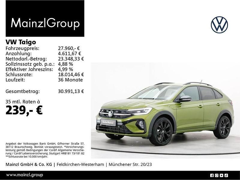 Grün Gebraucht 2025 VW Taigo R-line SUV | 27.960 € (Fairer Preis) - Bild 1/3