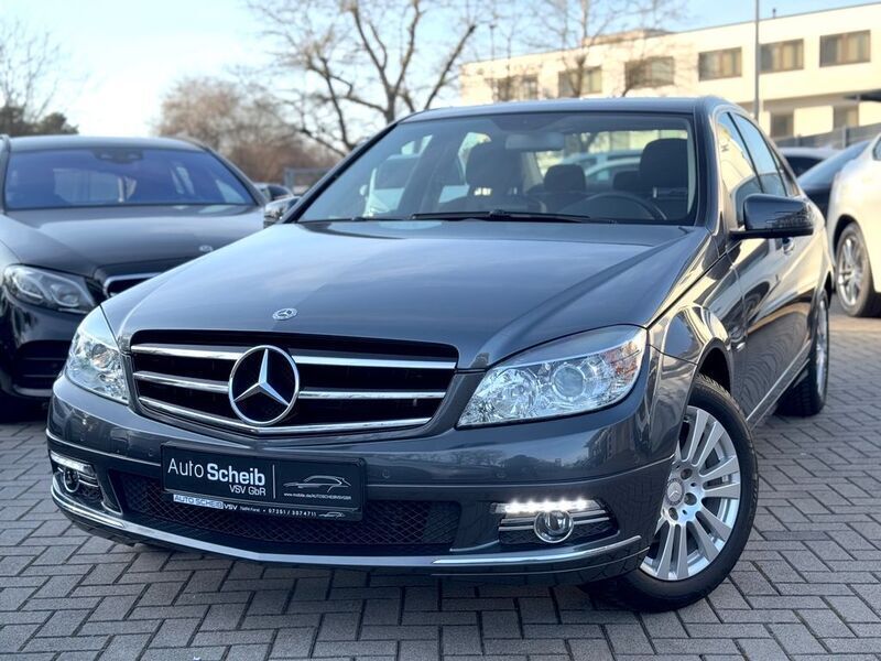 Grau Gebraucht 2008 Mercedes C180 Limousine | 12.950 € (Teuer) - Bild 1/4