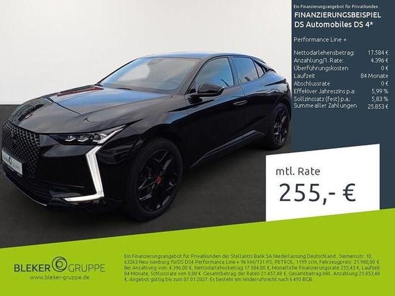 Lackierung schwarz perla nera/ Gebraucht 2023 DS Automobiles DS4 Performance Line Plus Limousine | 21.980 € (Fairer Preis) - Bild 1/3