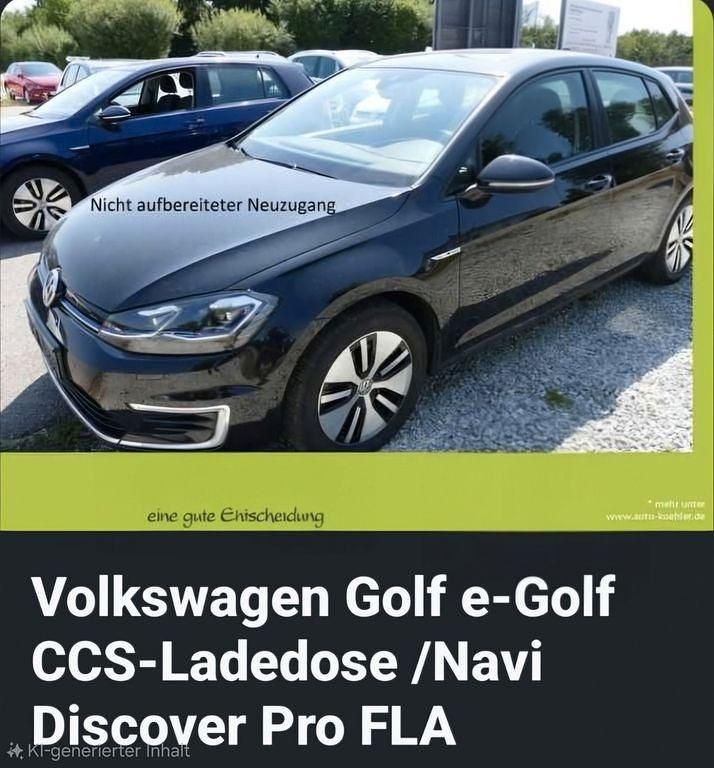 Schwarz Gebraucht 2020 VW e-Golf Kleinwagen | 14.990 € (Fairer Preis) - Bild 1/4