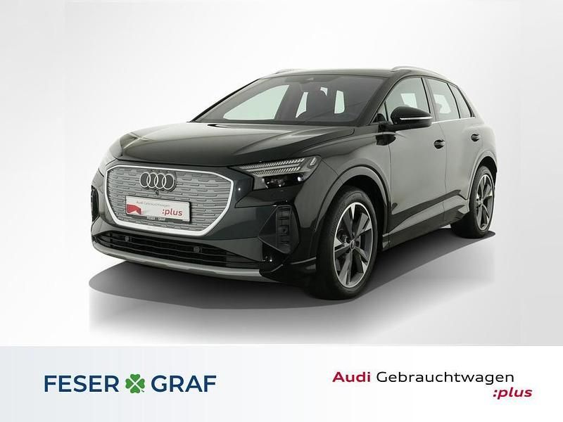 Mythosschwarz metallic Gebraucht 2024 Audi Q4 e-tron Ambiente SUV | 42.880 € (Guter Preis) - Bild 1/4
