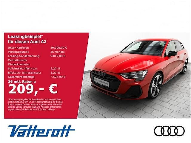 Progressivrot metallic Gebraucht 2025 Audi A3 S-Line | 39.990 € (Teuer) - Bild 1/4