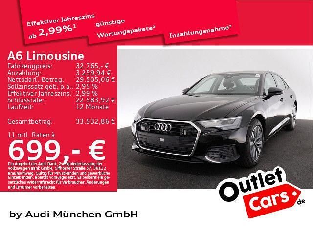 Brillantschwarz Gebraucht 2021 Audi A6 Premium Limousine | 32.765 € (Teuer) - Bild 1/1