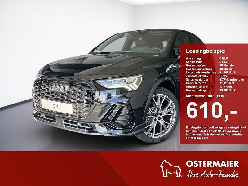 Mythosschwarz Neu 2025 Audi Q3 Sportback S-Line SUV | 52.600 € (Teuer) - Bild 1/4