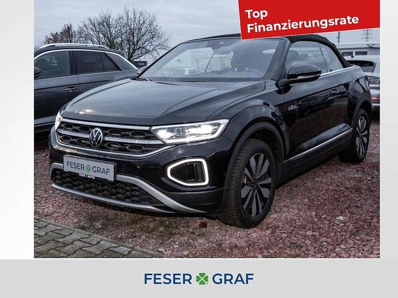 Deep black perleffekt Gebraucht 2025 VW T-Roc Cabriolet Goal Cabrio | 25.640 € (Superpreis) - Bild 1/3