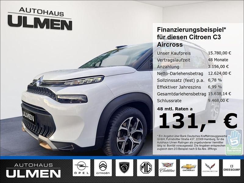 Weiss Gebraucht 2023 Citroën C3 Aircross PureTech SUV | 15.780 € (Etwas zu teuer) - Bild 1/4